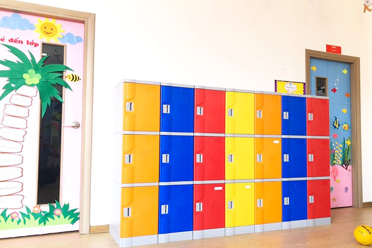Tủ locker cho trường học khối mầm non