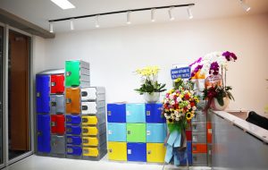 Sản phẩm tủ locker trưng bày tại công ty Locker & Lock