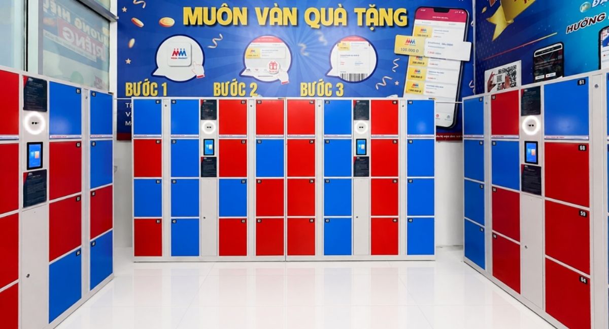 Smart Locker Face ID – Tủ thông minh tích hợp nhận diện khuôn mặt.