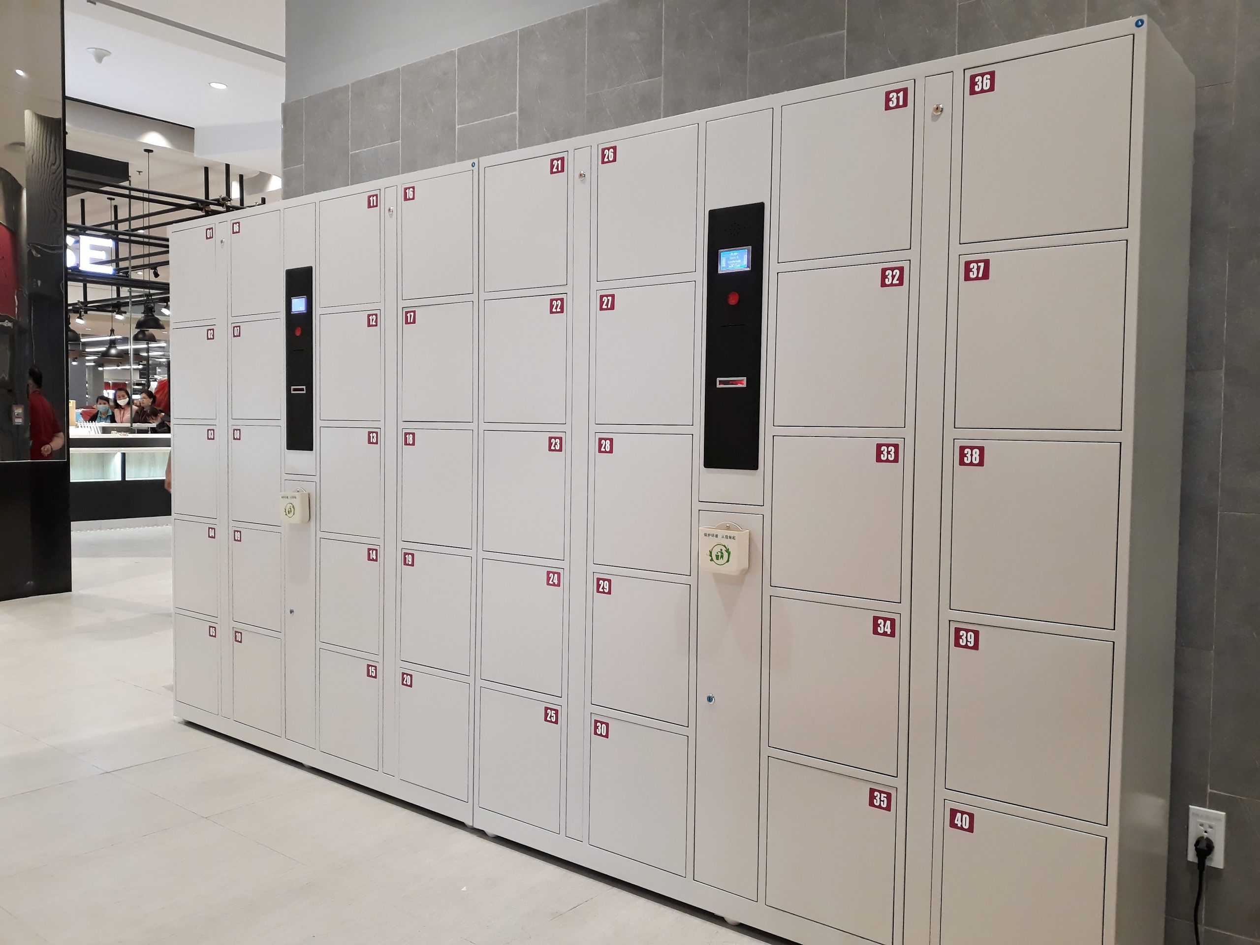 Tủ elocker tại AEON MALL Hải Phòng