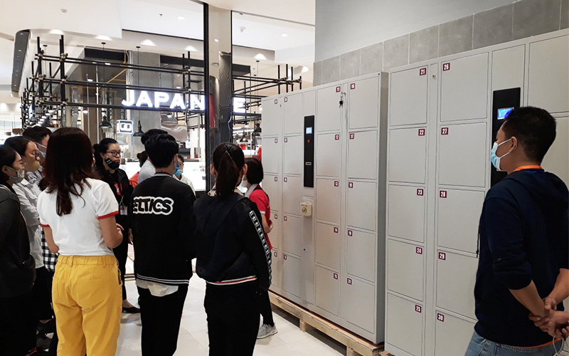 Tủ elocker tại AEON MALL