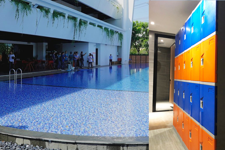 Tủ Locker ABS – Dòng N4 tại hồ bơi VNG