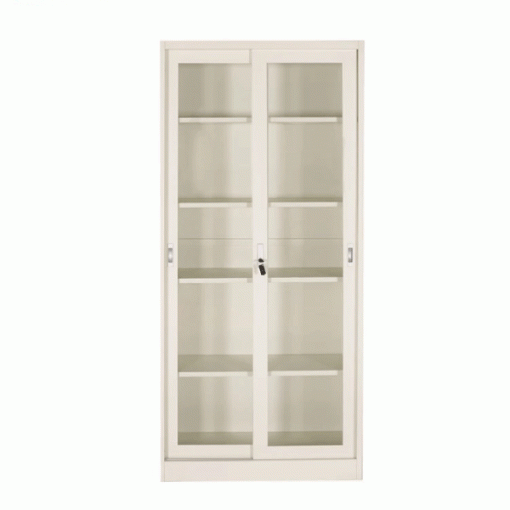 Tủ Locker Sắt Hồ sơ – 2 ngăn lùa kính