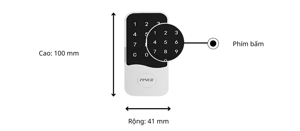 Khóa điện tử MK733