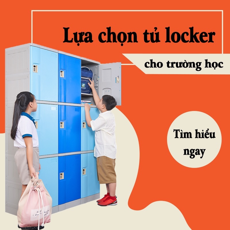 Tủ locker cho trường học