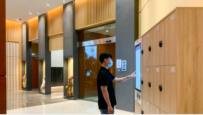 Tủ elocker thông minh tại chung cư