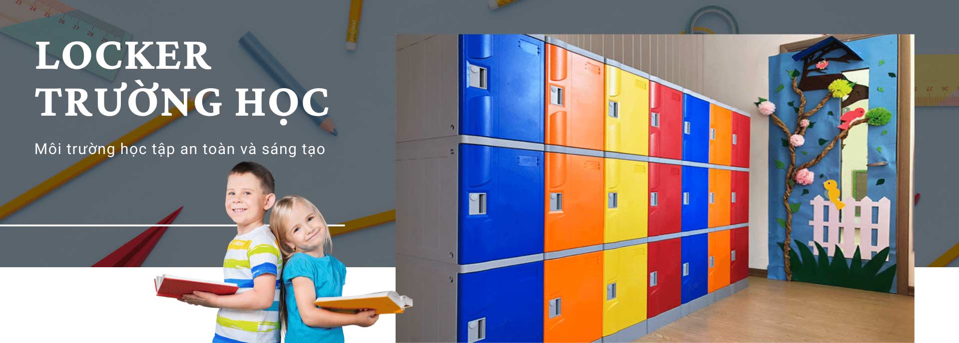Tủ locker cho trường học