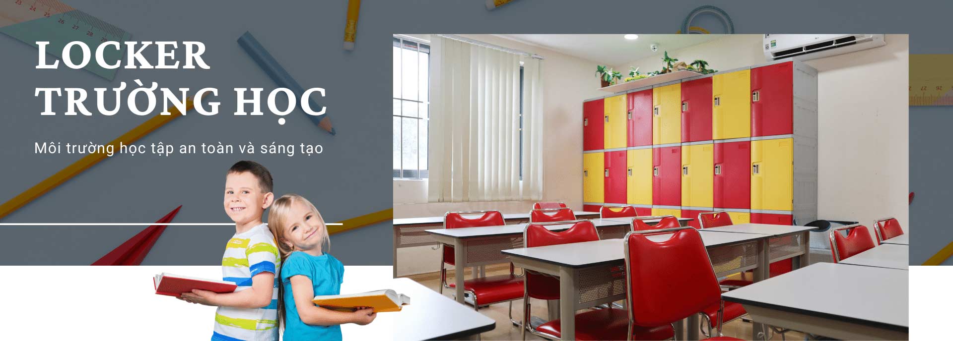 Tủ locker cho trường học
