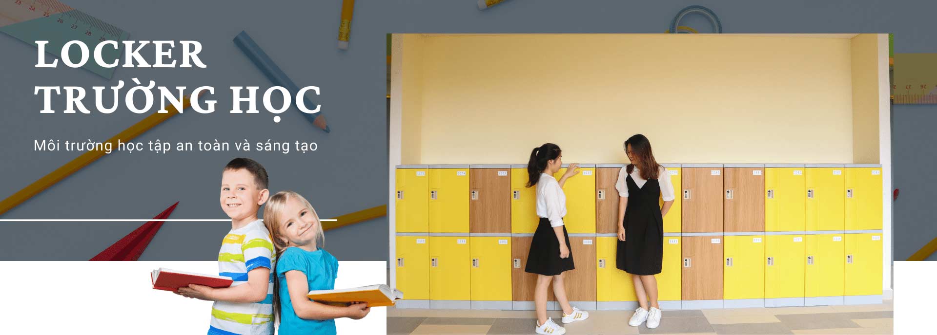 Tủ locker cho trường học