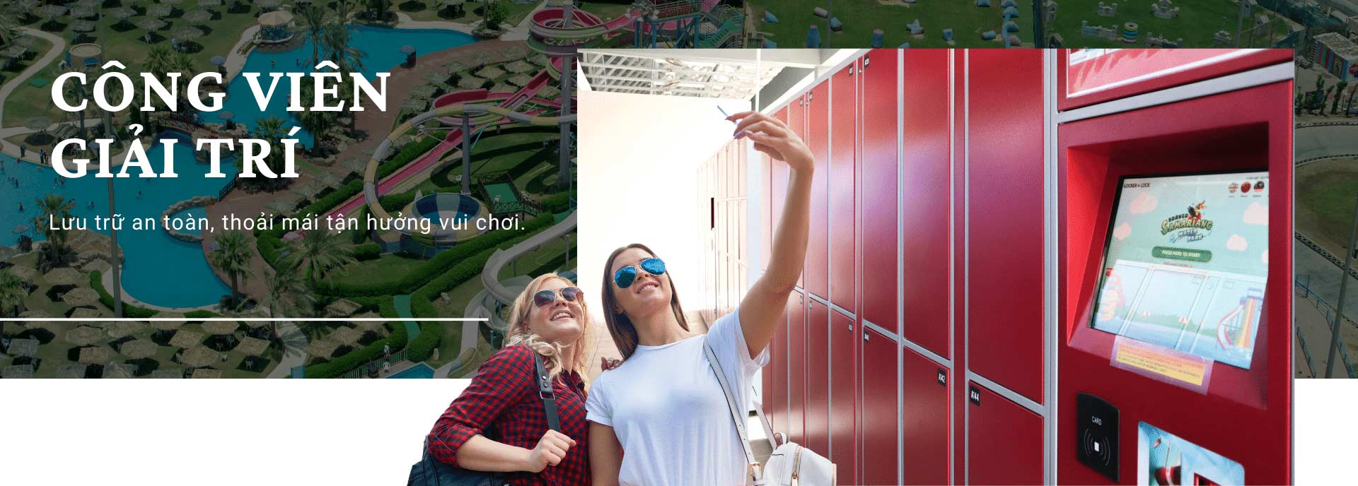 Tủ locker cho công viên giải trí