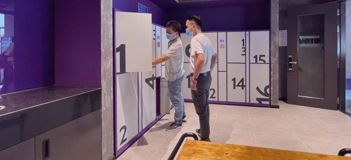 Tủ elocker tại SOJO Hòa Bình