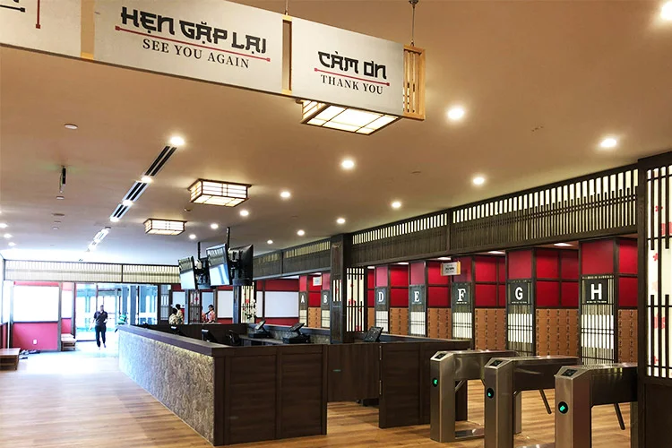 Tủ locker tại Onsen