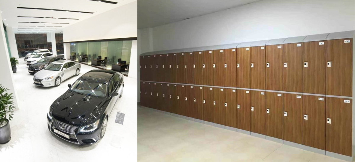 Hình ảnh tủ locker tại Lexus Sài Gòn
