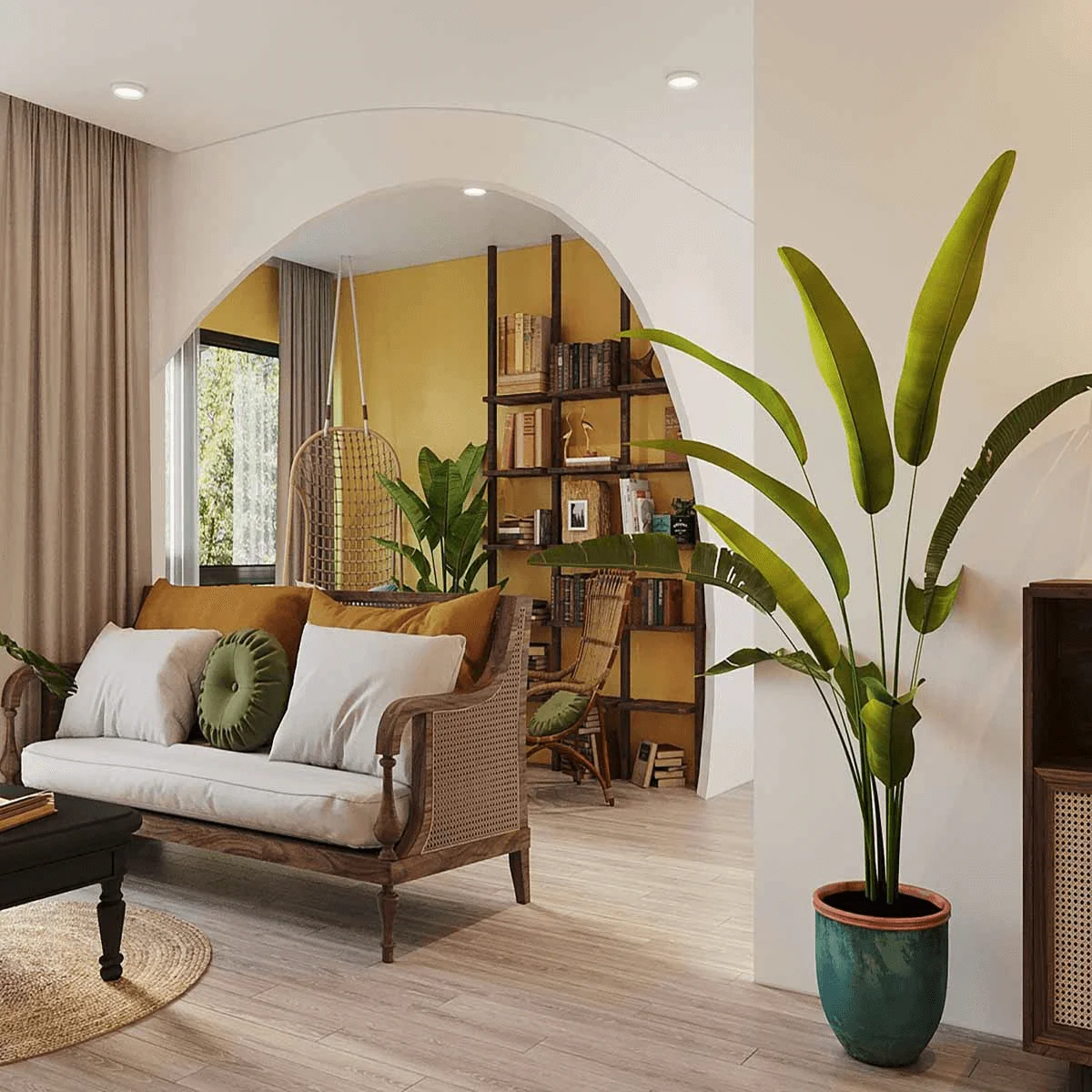 nội thất homestay phòng khách tiện nghi, ấm cúng