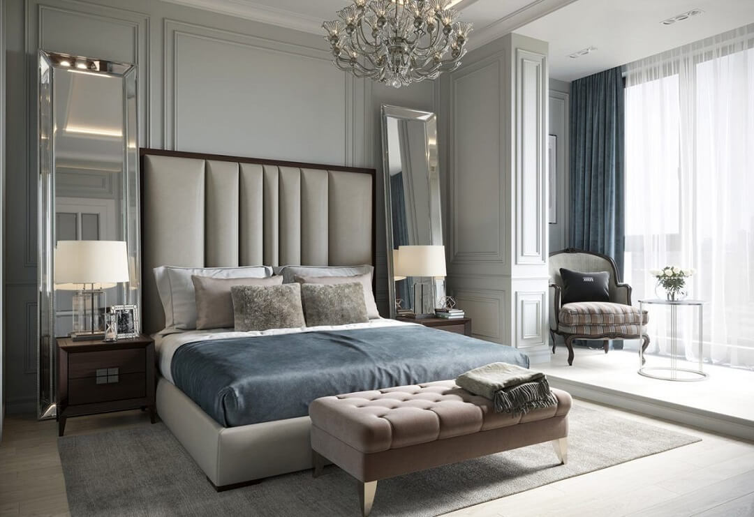 nội thất tân cổ điển phòng ngủ