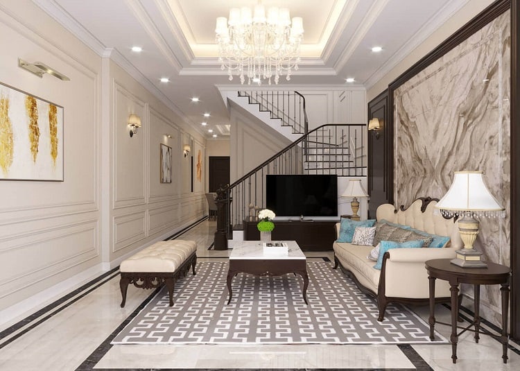 Phòng khách tân cổ điển