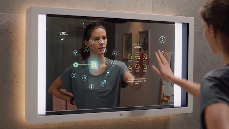 gương cảm biến ứng dụng công nghệ cao