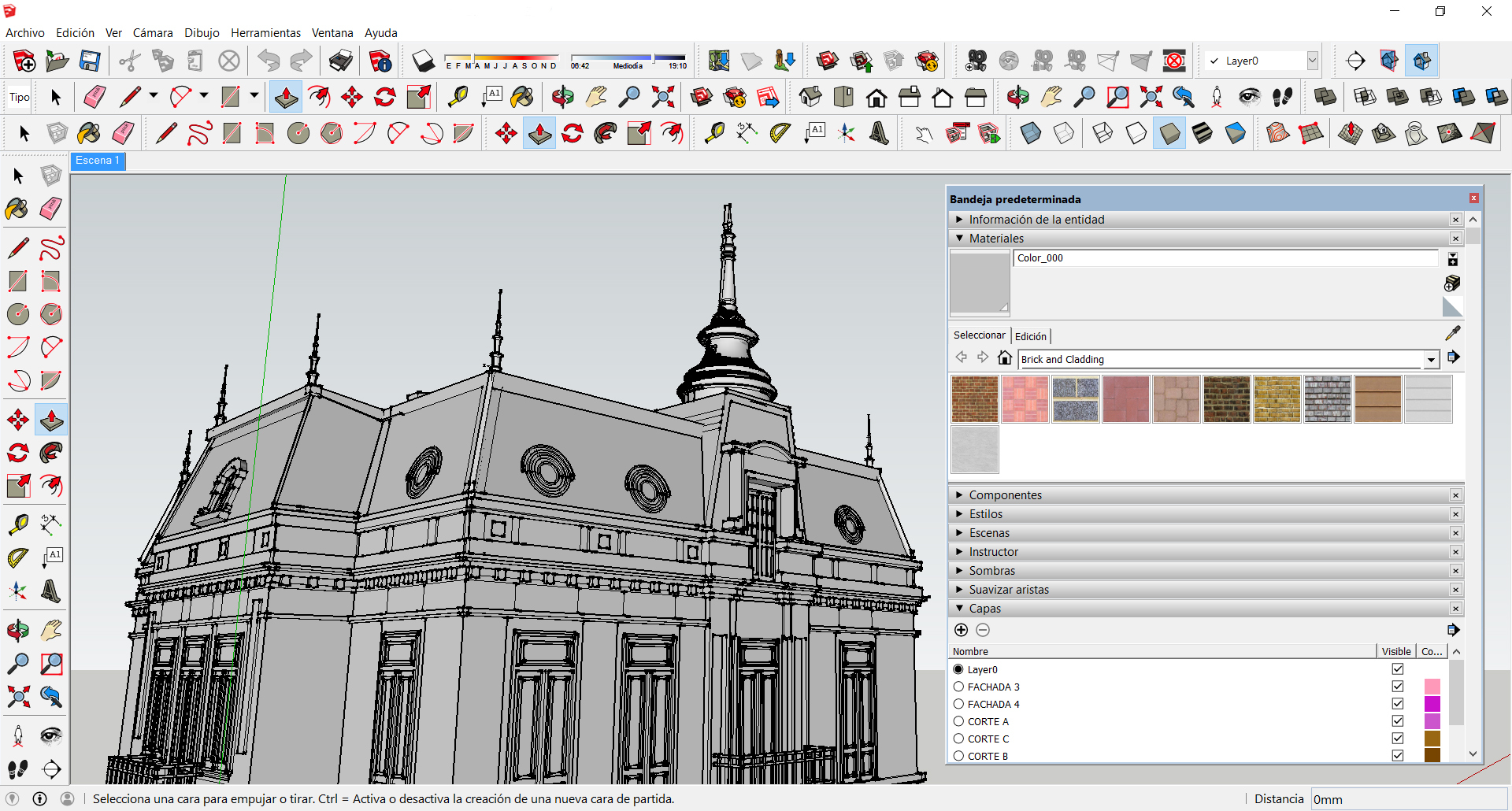 Giao diện chuyên nghiệp của SketchUp