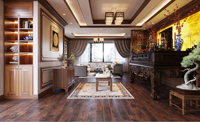 Phòng thờ sang trọng