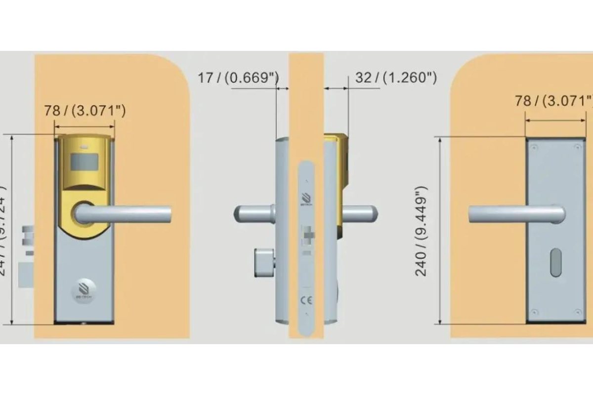 Thông số kỹ thuật của khoá điện tử 6536M – 65A