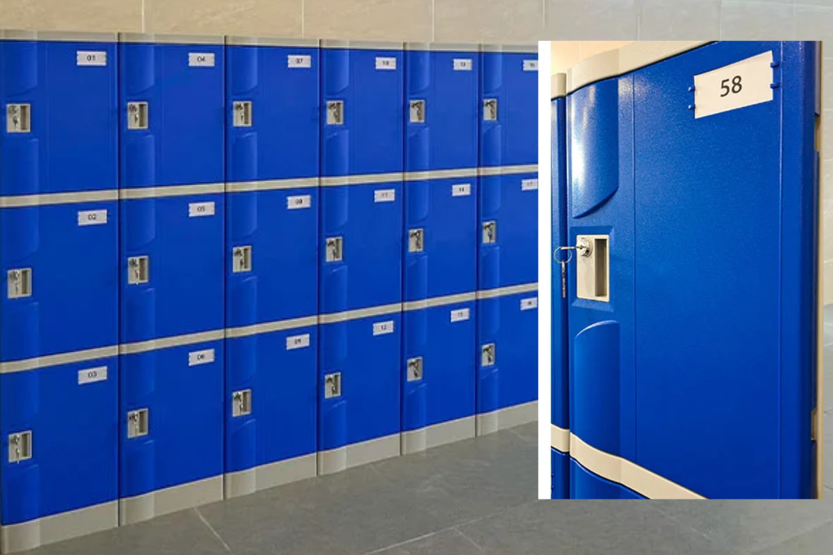 Tủ locker ABS kết hợp khoá chìa