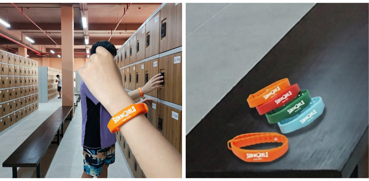 Vòng tay RFID Wristband tại công viên nước Sầm Sơn