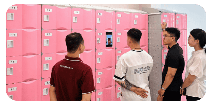 Tủ locker nhận diện khuôn mặt
