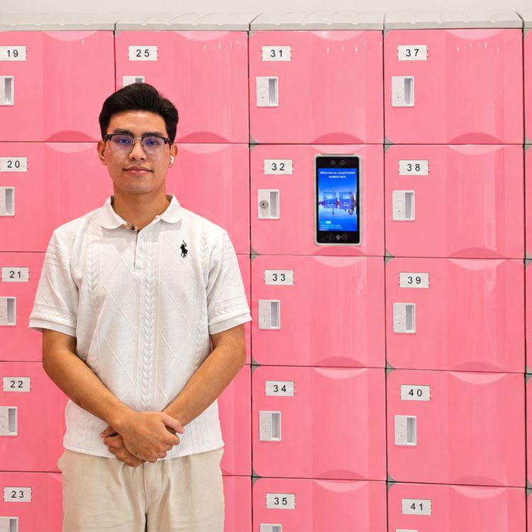Tủ locker ABS thông minh nhận diện khuôn mặt