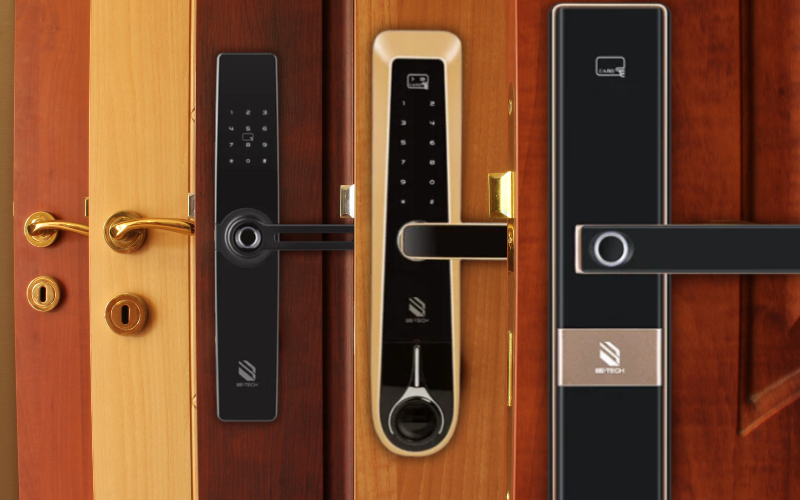 Khoá van tay cửa gỗ giá rẻ