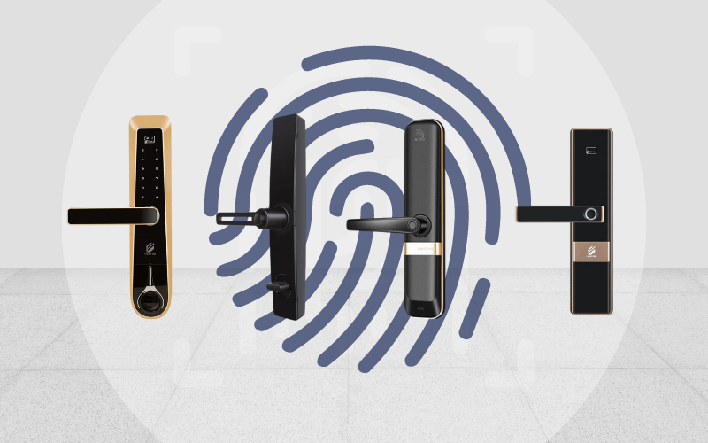 Lắp khoá vân tay cho cửa sắt