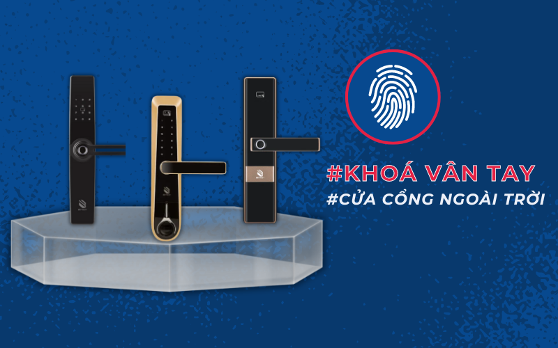 Khóa Vân Tay Cổng Sắt Ngoài Trời