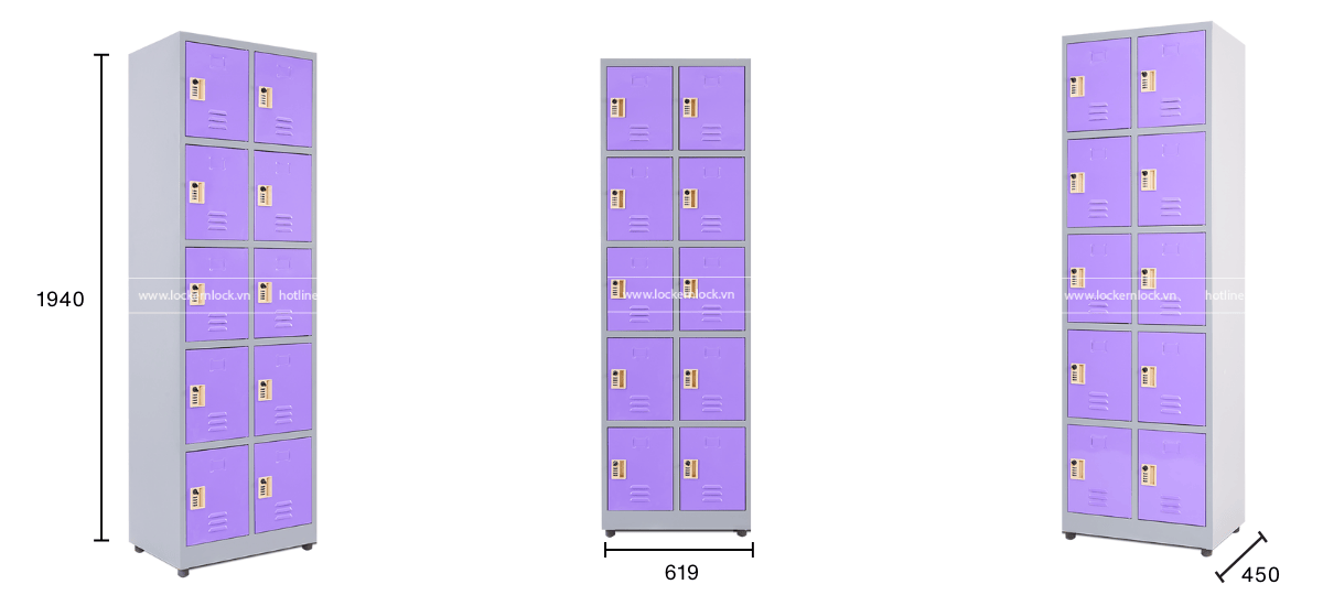 tủ locker sắt 10 ngăn