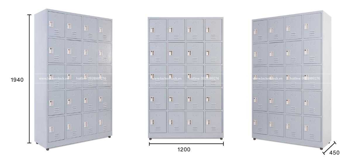 tủ locker sắt 20 ngăn