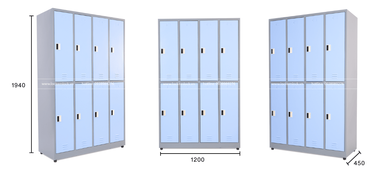 tủ locker sắt 8 ngăn