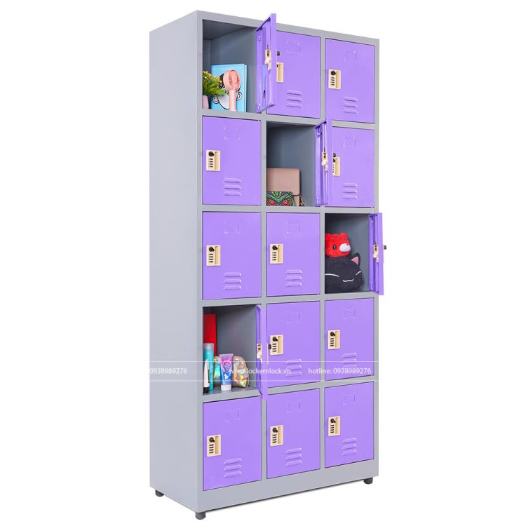 tủ locker sắt 15 ngăn