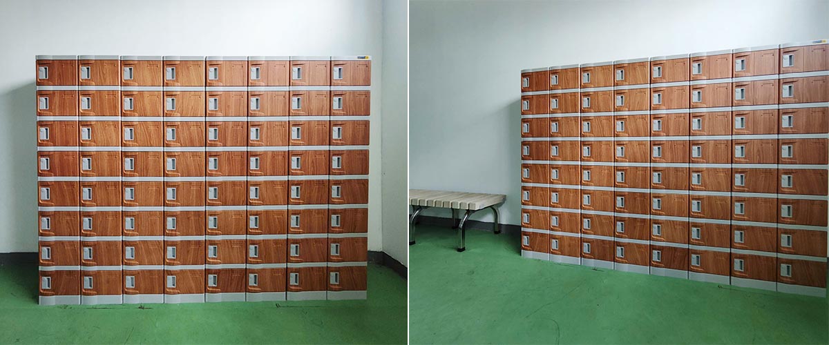 Tủ locker ABS được bố trí khoa học, tối ưu không gian của Hoya Lens Việt Nam