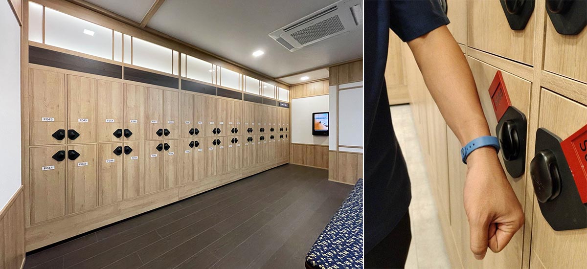 Hệ thống tủ locker tích hợp kiosk và vòng tay RFID – Tối ưu hóa vận hành, check-in nhanh chóng, lưu trữ an toàn.