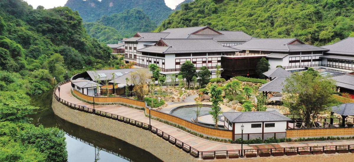 Không gian Onsen chuẩn Nhật giữa thiên nhiên Quảng Ninh. Nguồn ảnh: Internet