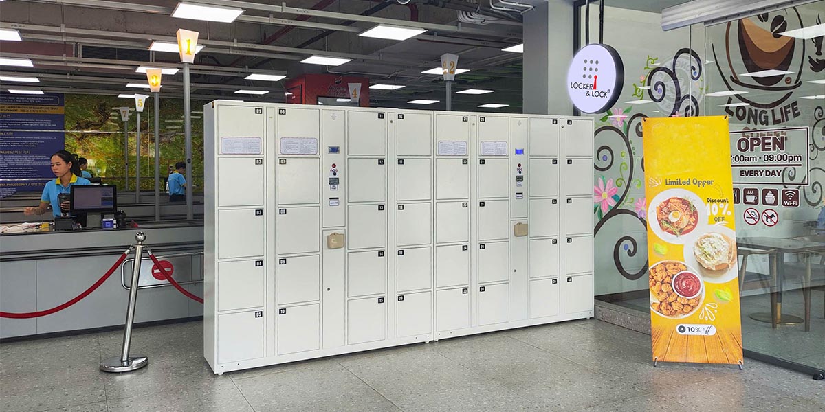 Khu vực triển khai hệ thống tủ eLocker Barcode do Locker & Lock cung cấp.
