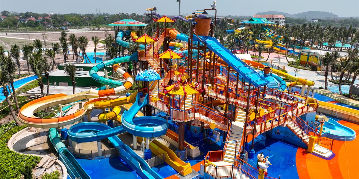 Công viên nước Sun World Hà Nam với hệ thống trò chơi hiện đại, quy mô ấn tượng – Nguồn: Internet