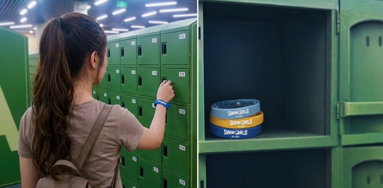 Vòng tay RFID Wristband tại Sun World Hà Nam