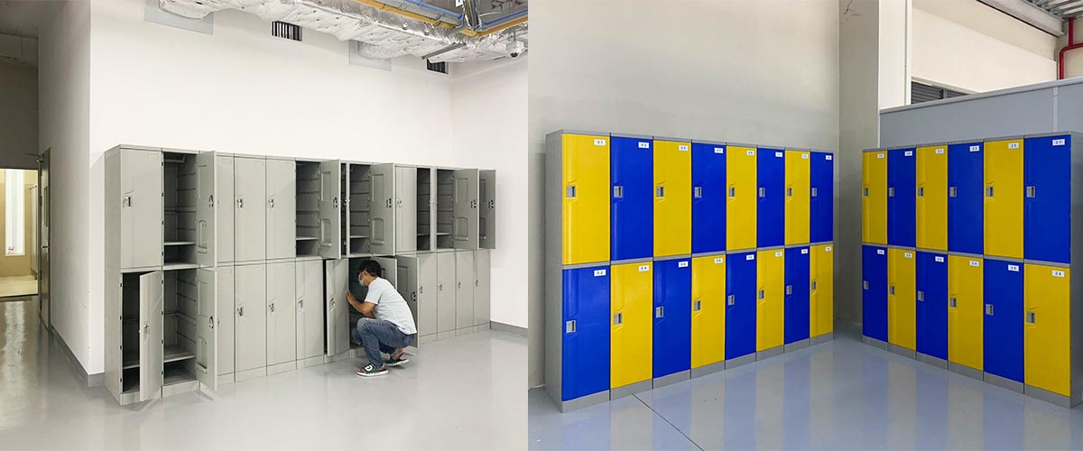 Tủ nhựa ABS cho công nhân – Nhẹ, chống ẩm mốc, dễ dàng vệ sinh.