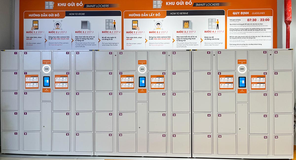 Hệ thống tủ eLocker FaceID hiện đại – Giải pháp lưu trữ an toàn từ Locker & Lock