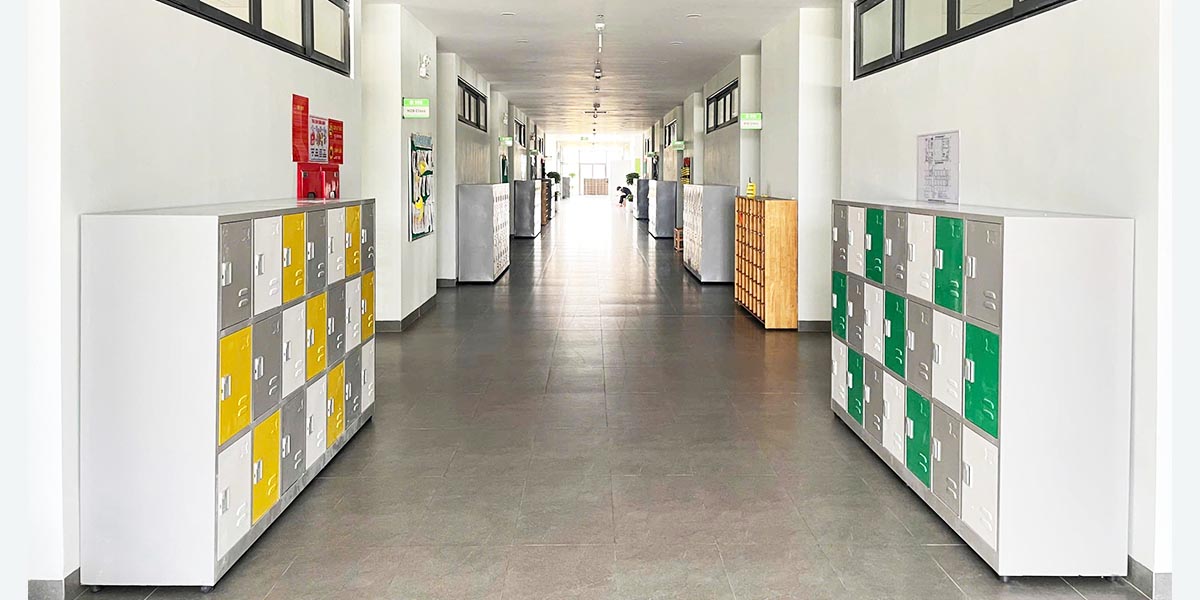 Hệ thống tủ locker sắt – dòng NS5 tại St. Nicholas School