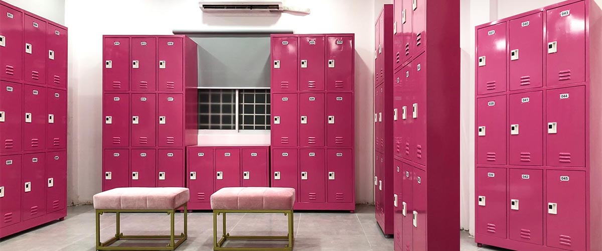 Tủ sắt sơn tĩnh điện bền bỉ, chịu lực tốt, bảo vệ an toàn tài sản cho người tập.