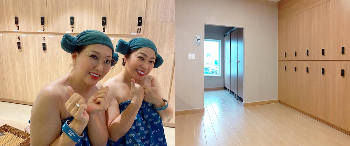 Tủ locker sang trọng kết hợp vòng tay RFID, mang lại trải nghiệm tiện lợi và hiện đại tại Lasenta Spa. Ngồn ảnh: Lasenta Spa & Massage