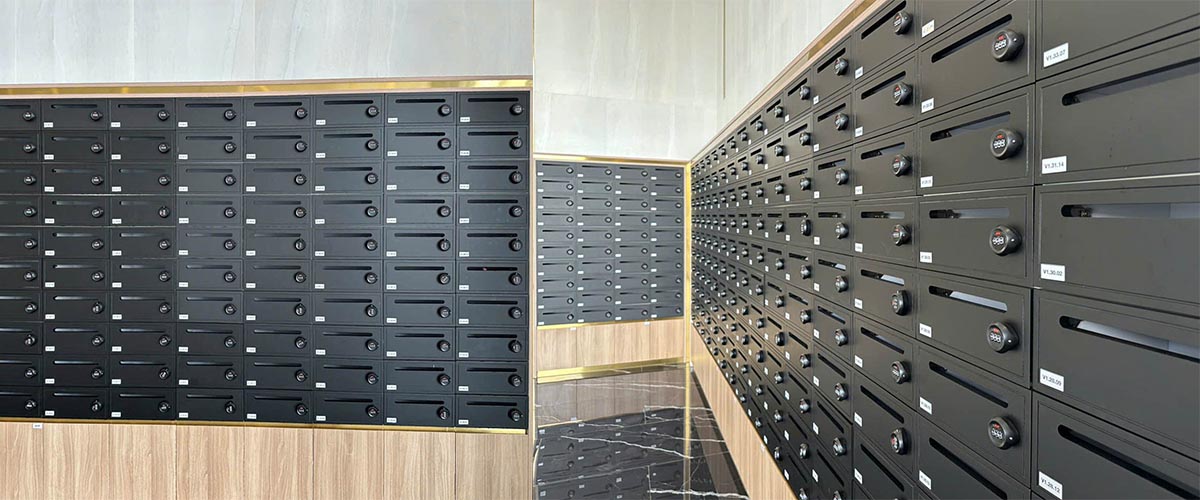 Tủ hòm thư giúp cư dân nhận thư từ và tài liệu một cách an toàn, riêng tư và tiện lợi mỗi ngày