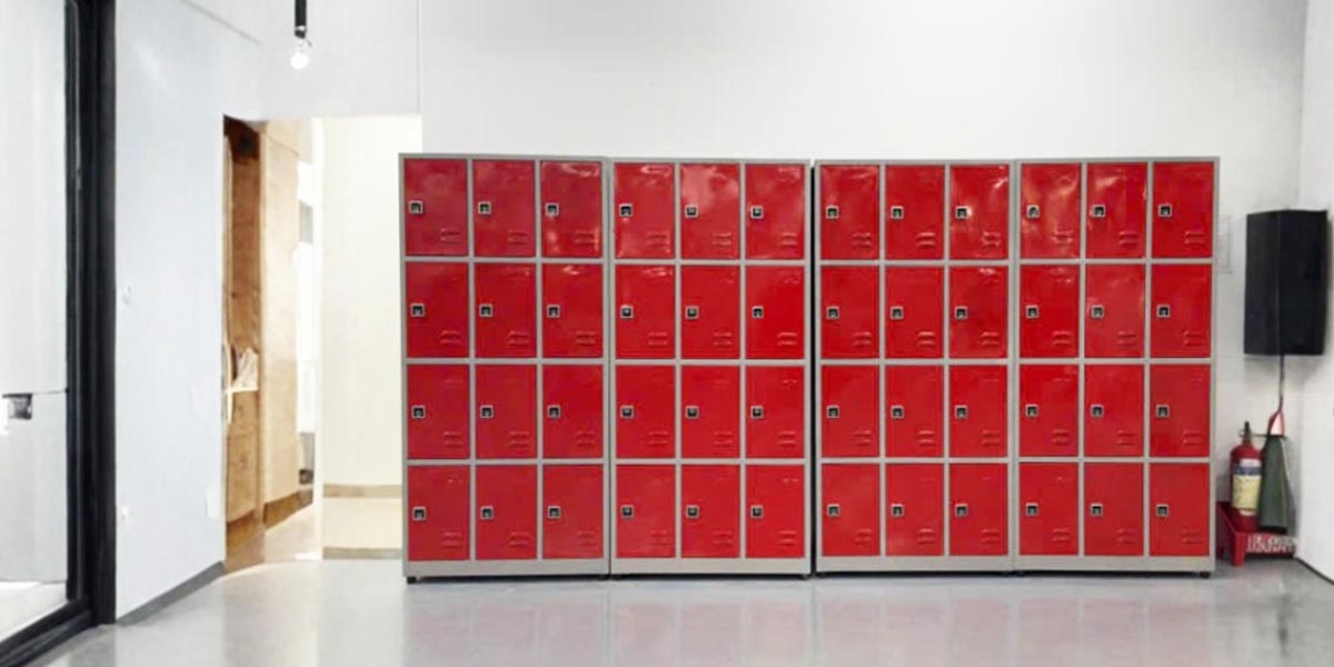 Mẫu tủ locker sắt sử dụng tại dự án, thiết kế phù hợp môi trường sản xuất