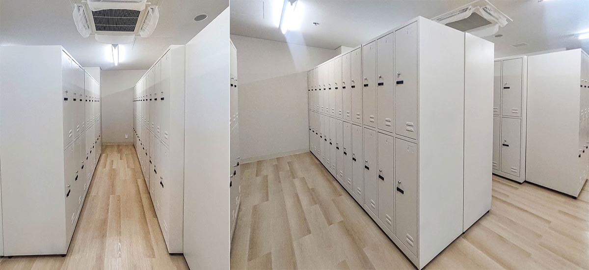 Tủ locker sắt dành cho nhân viên sử dụng trong nhà máy