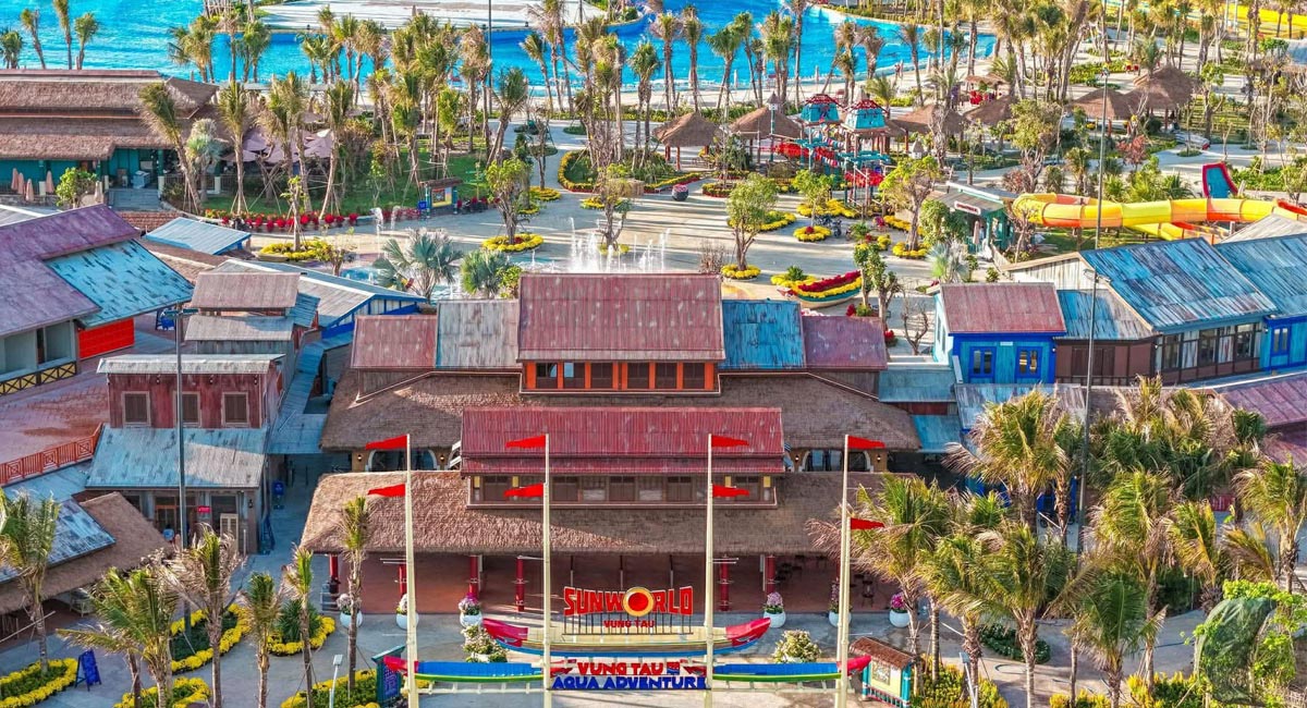 Khu công viên nước Vũng Tàu Aqua Adventure – hạng mục giải trí nổi bật thuộc Blanca City. Nguồn ảnh: Internet